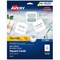 Avery Clean Edge Printable Square Cards with Sure Feed Technology, Rounded Corners, 2.5" x 2.5", Matte White, Inkjet Printer Compatible, 180 Blank Cards Total (35702)